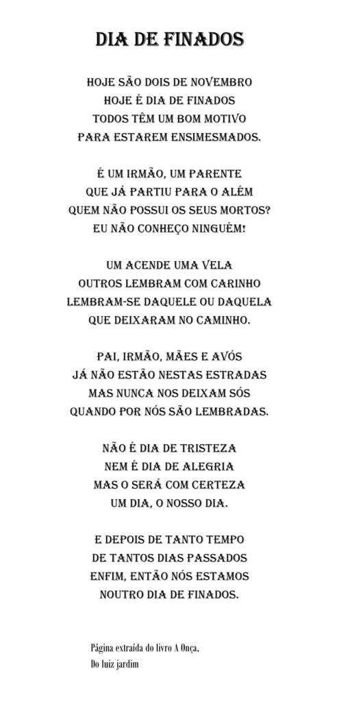 Dia de Finados.