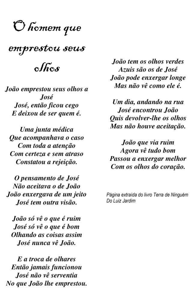 O homem que emprestou seus olhos(1)